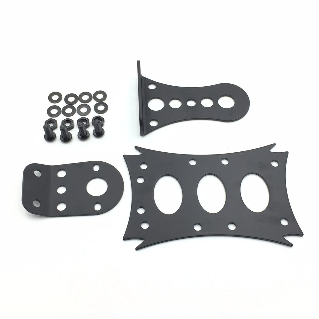License Bracket & Oval Tail Light for Honda Kawasaki Suzuki Yamaha