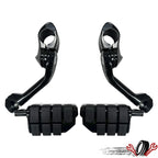 Black Long Highway Foot Pegs for Harley Davidson Street Road Glide
