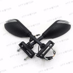Matte Black LED Turn Signal Mirror for Hayabusa (1999–2013) / ZX6R 636 ZX6RR (1998–2004)