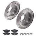 Set of 2 Rear Brake Rotors & Ceramic Pads for GMC Acadia (2007–2016)