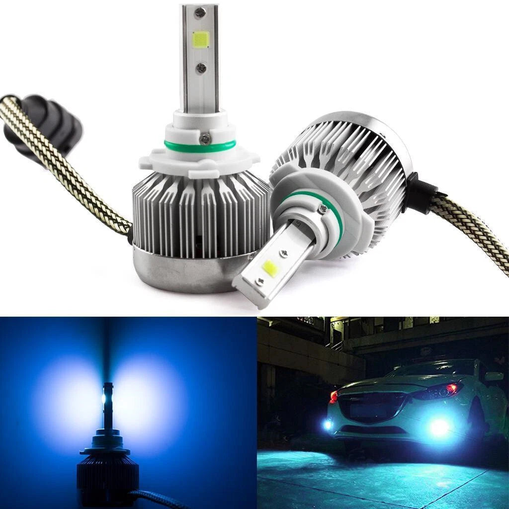 2PCS Ice Blue H10 9145/9140 Headlight DRL Fog Lights for Ram (2017–2021)