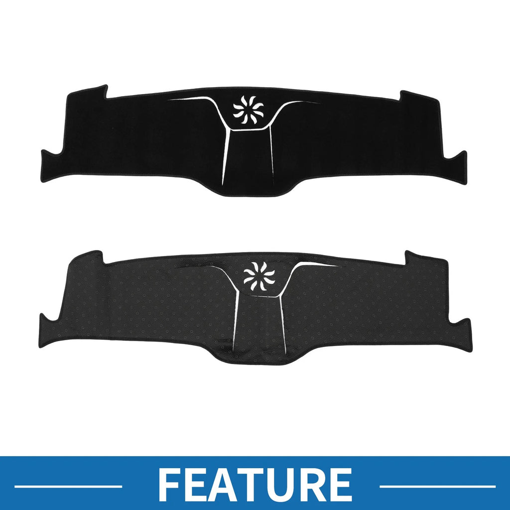 Dashboard Cover Mat for Ford Mustang Mach-E (2021–2023) Sun Protector Black
