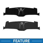 Dashboard Cover Mat for Ford Mustang Mach-E (2021–2023) Sun Protector Black