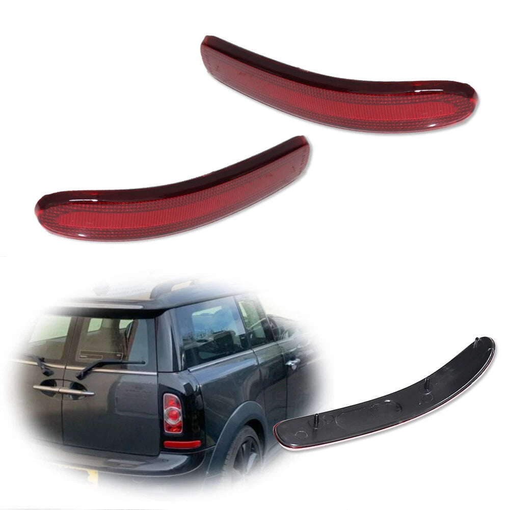 Rear Bumper Reflectors for Mini Cooper Clubman (2008–2014) Red Lens