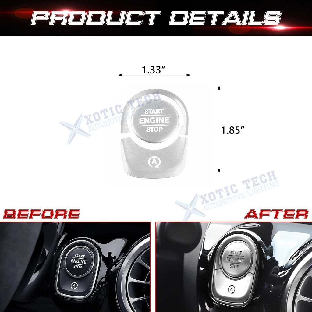 Engine Start Stop Button Cover for Mercedes W177 C118 X247 H247 (2018-2024)