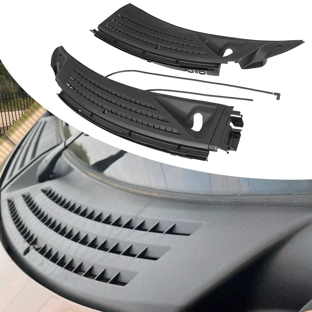 Set of 2 Windshield Wiper Cowl Panel Grilles for Ford F150 (2009–2014)