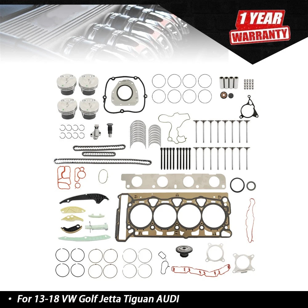 Engine Overhaul Rebuilding Kit for VW Golf Jetta Tiguan Audi (2013–2018)
