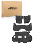 Set of 2 Black TPE Floor Liners for Nissan Armada/Infiniti QX80 (2019–2022)
