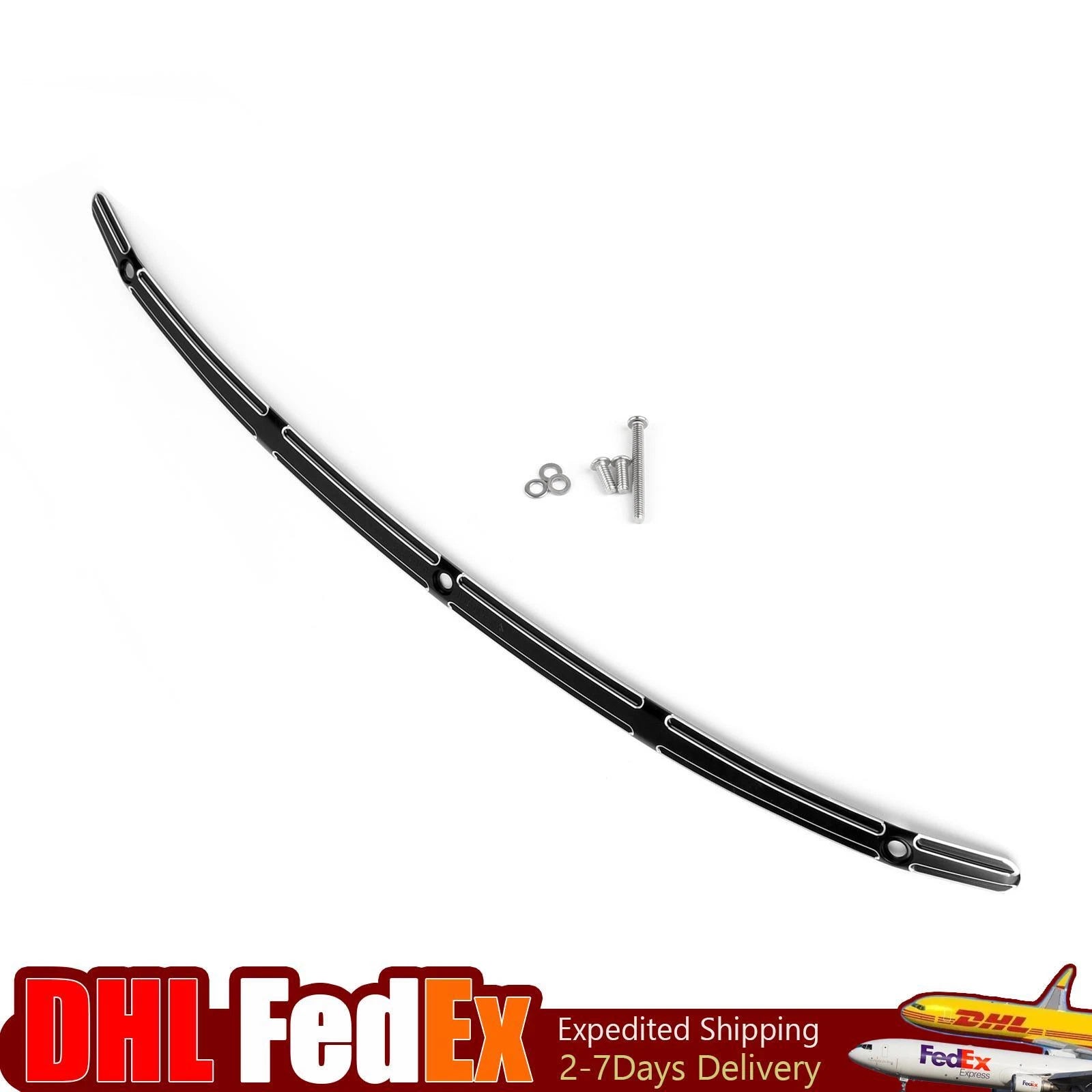 CNC Windshield Trim for Harley Electra Street Glide (2014–2016) Black