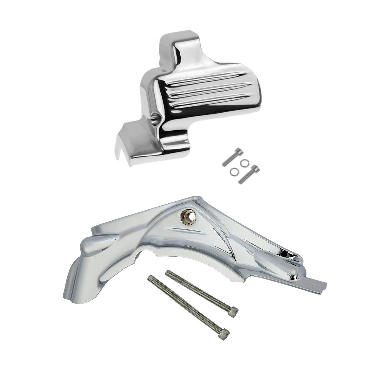 Chrome Cylinder Base Side Cover & Starter Cover for Harley Touring (2007–2016)