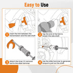 Front Wheel Drive Axle Puller Fork Kit for (12020, 1040)