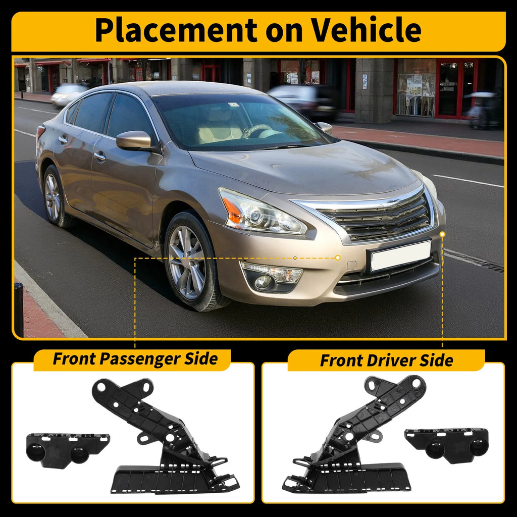 Set of 1 Front Bumper Bracket Retainer for Nissan Altima (No. 620583TA0A/622213TA0A)