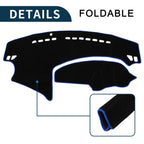Dashboard Cover Mat for Mazda 3 Axela (2009–2013) Sun Protector Black Blue