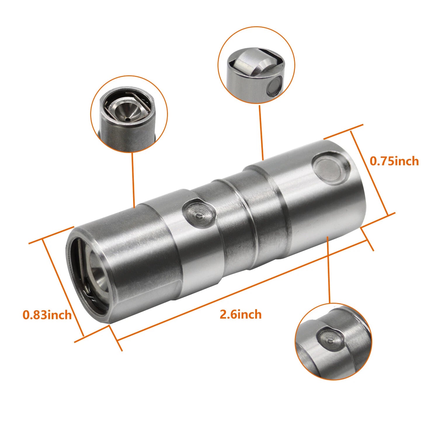 Set of 16 Hydraulic Roller Lifters for Chevy 5.3 5.7 6.0 LS1 LS2 LS3 LS7