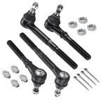 Set of 4 Front Inner & Outer Tie Rod Ends for Ford F-150 Expedition Navigator (2WD)