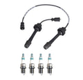 Denso 5mm Wire Set & 4 Iridium Power Spark Plugs for Mazda Protege (1999–2003)