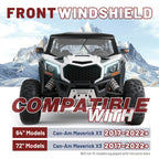 Windshield with Wiper for Can-Am Maverick X3 Turbo MAX (2017–2023)