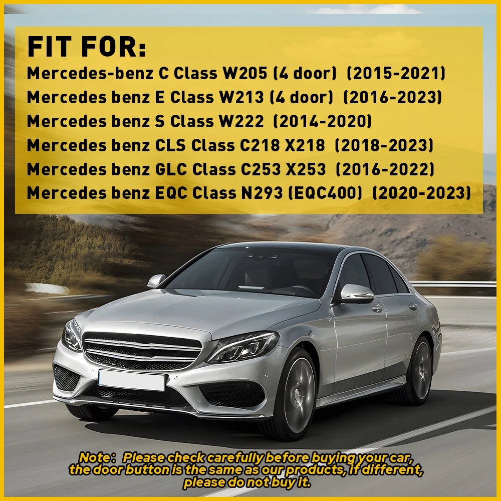 Lock Door Unlock Switch Button Stickers for Mercedes-Benz C-Class (2015-2021)