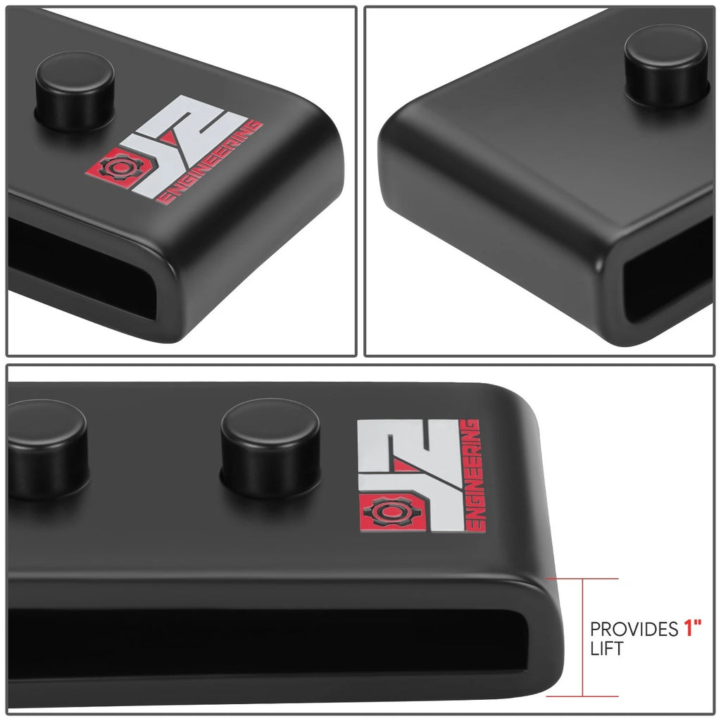 1" Lift Block Leveling Kit for Ford F-150 (2004–2017) - J2 Black Carbon Steel