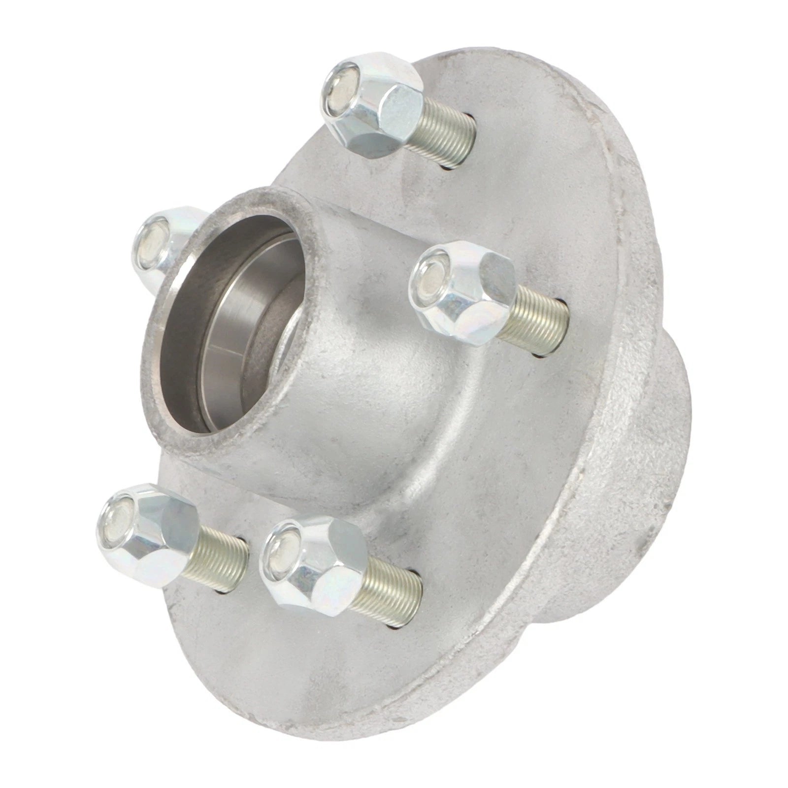 Set of 4 Galvanized Trailer Hub Kit for 3500 lbs (#84 Spindle)