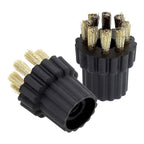 2 Pcs Brass Brush Head for Steam Mop-X5 (Fit for Steam Cleaner)