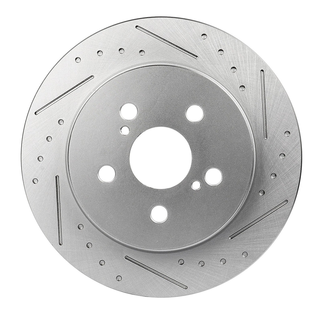 2X Rear Slotted Brake Rotors for Lexus CT200h (2011–2017)