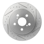 2X Rear Slotted Brake Rotors for Lexus CT200h (2011–2017)