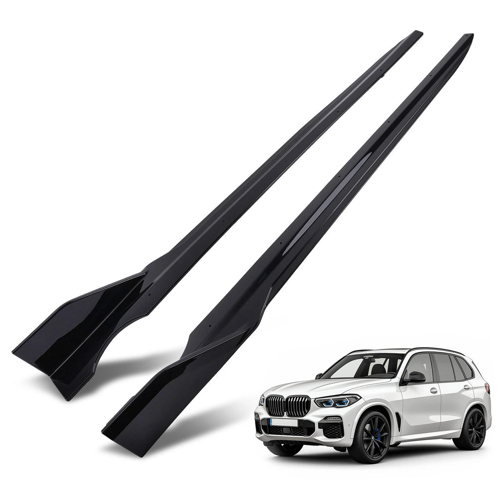 L&R Side Skirt for BMW X5 G05 M Sport (2019–2025) ABS Black Extension Panel