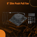 6'' Slim Electric Radiator Cooling Fan Mount Set Universal 80W
