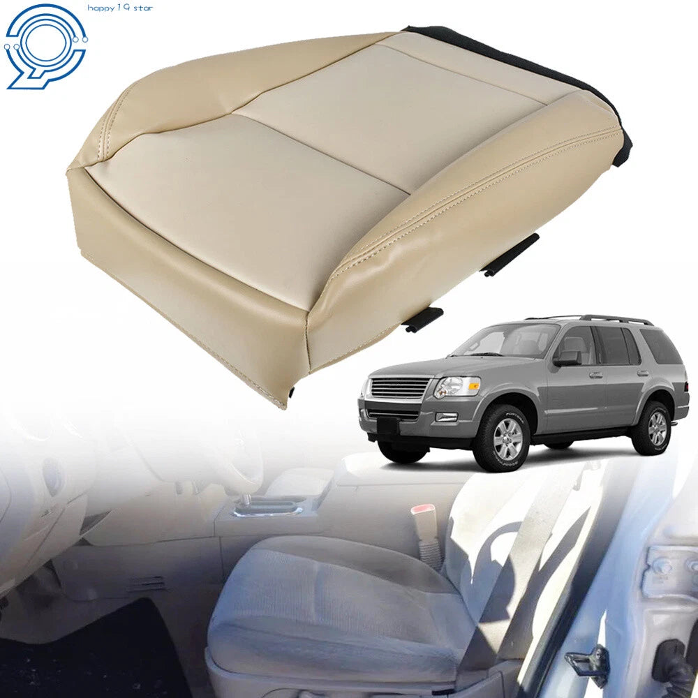 Driver Side Bottom Seat Cover for Ford Explorer (2006–2008) 2-Tone Tan