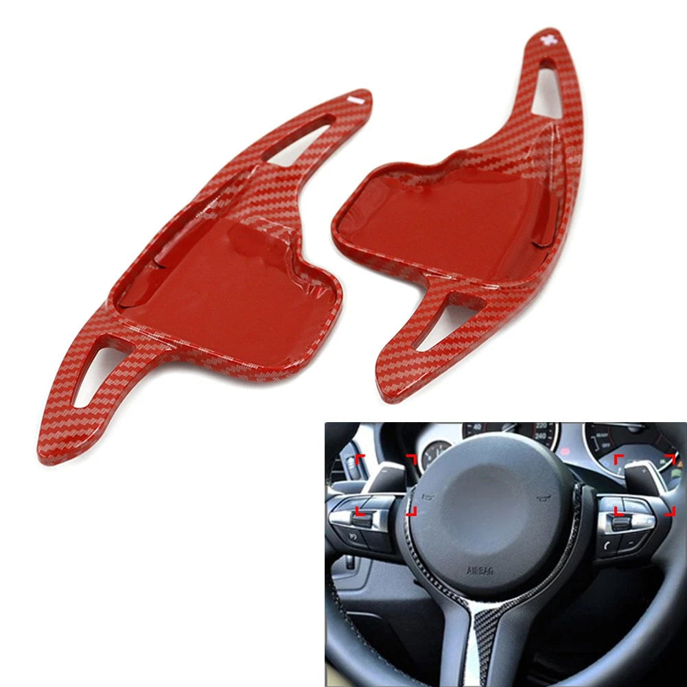Steering Wheel Shift Paddle Extension for BMW 1 2 3 4 5 6 7 Series X1 X4 Z4 (2010–2023) Red