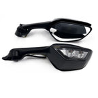 Carbon Look Rear View Mirrors with Turn Signals for Kawasaki Ninja ZX10R (2011–2015)