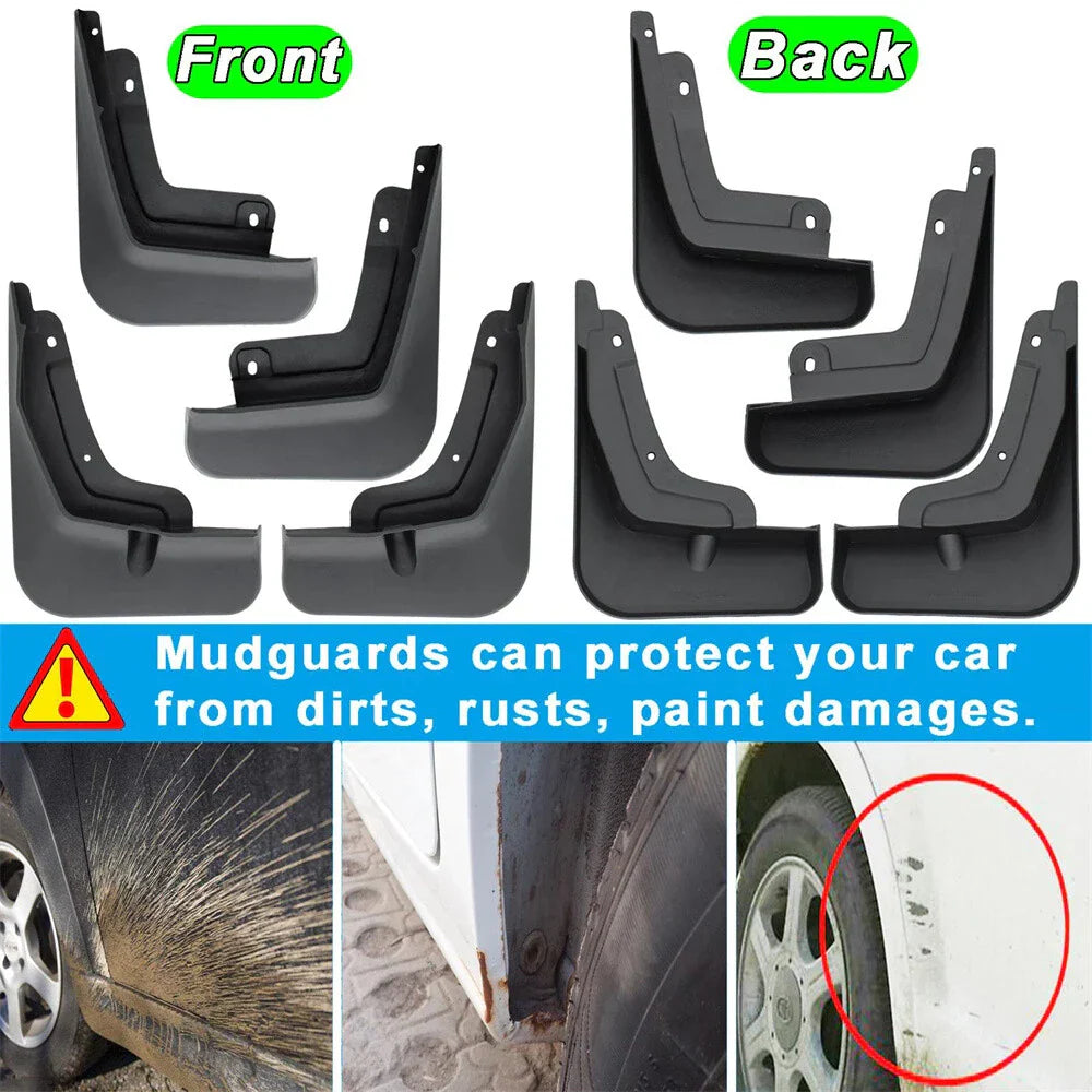 4x Mud Flaps for Tiggo 8 Pro Plus (2020-2021)