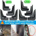 4x Mud Flaps for Tiggo 8 Pro Plus (2020-2021)