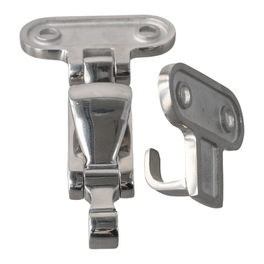 Boat Lock Hatch Deck Hinge with Adjustable Latch Fastener for Assured