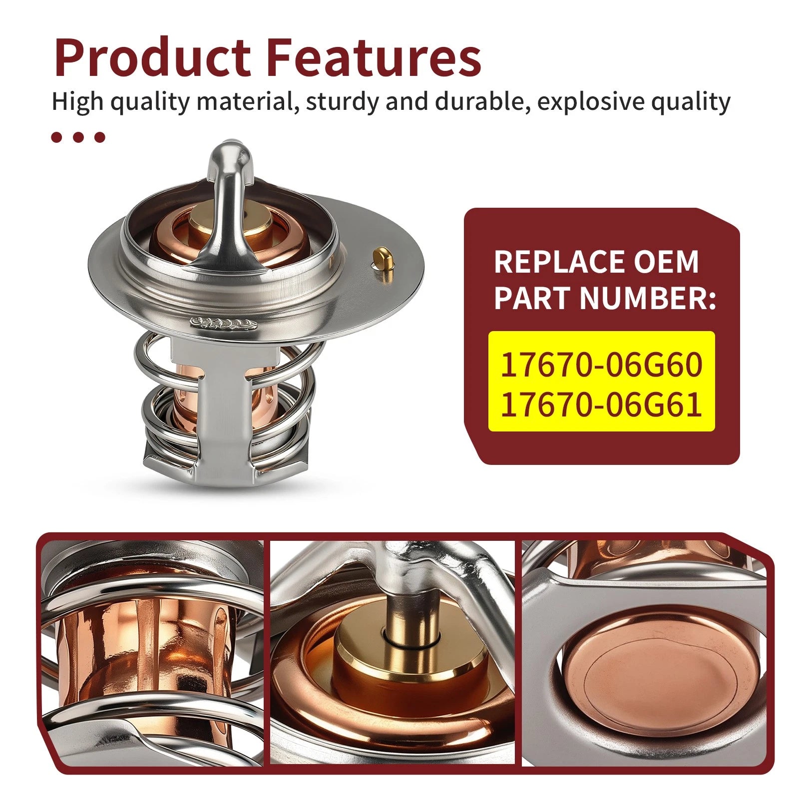 Thermostat & O-Ring for Suzuki King Quad 700 (2005-2007)