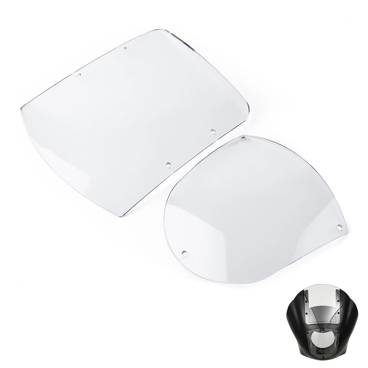 Front Windshield Quarter Fairing Kit for Harley Dyna Low Rider (2006–2017)