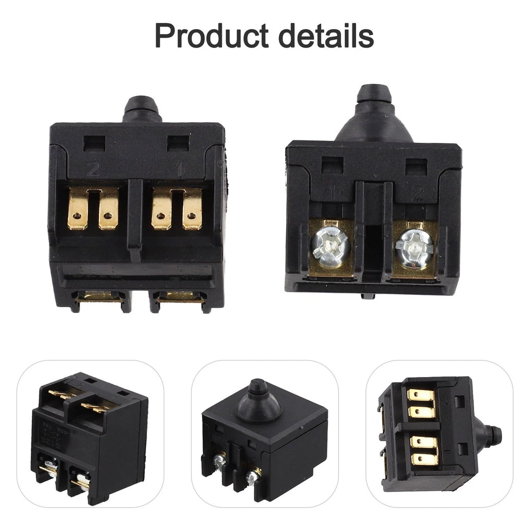 Replacement Button Switch for Angle Grinder (100 Polisher) 0.98x0.98inch