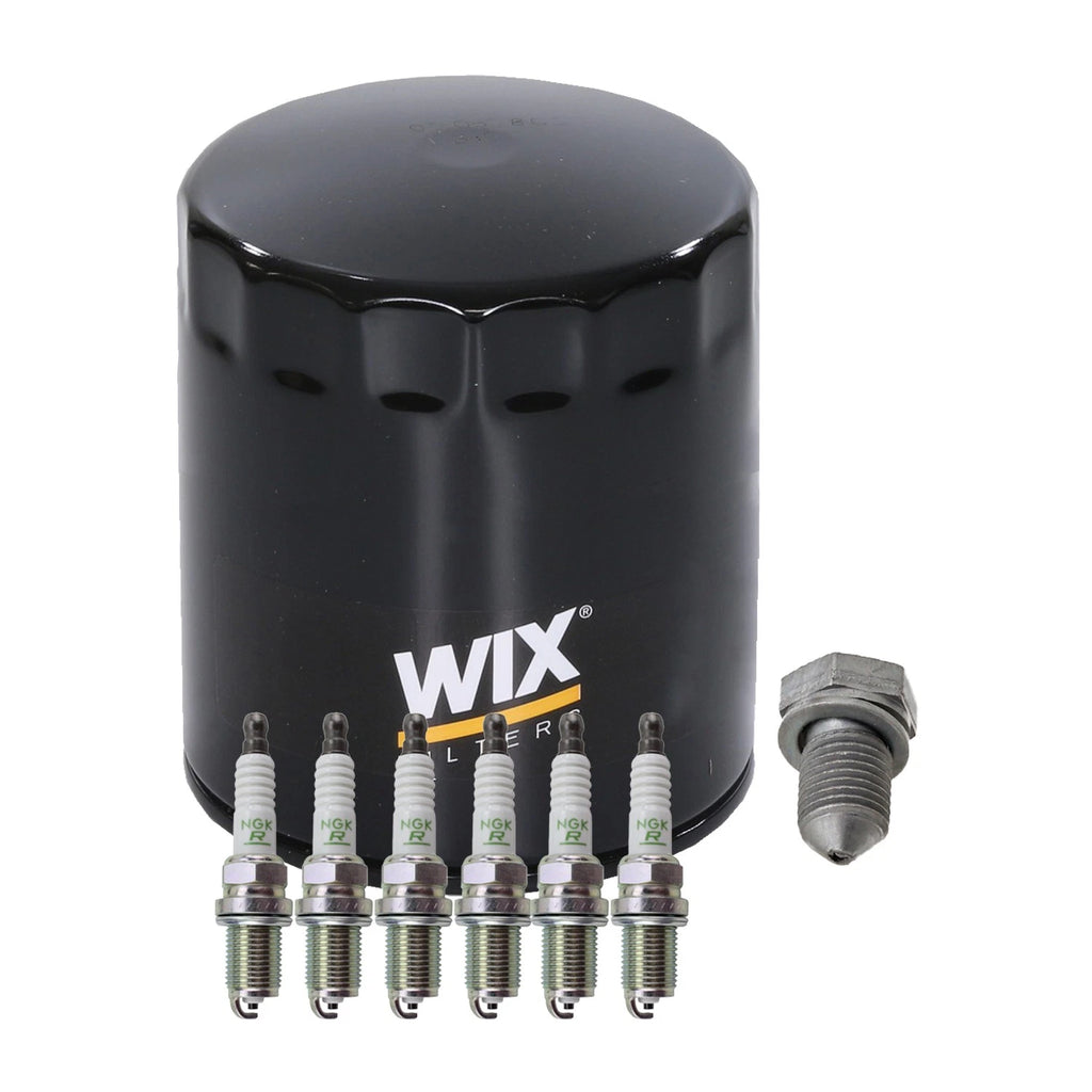 Wix Engine Oil Filter & NGK 6 V-Power Spark Plugs for A4 Passat (1997–2005)