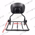 Adjustable Sissy Bar Backrest Luggage Rack for Harley Street Glide Road King (2009–2023)