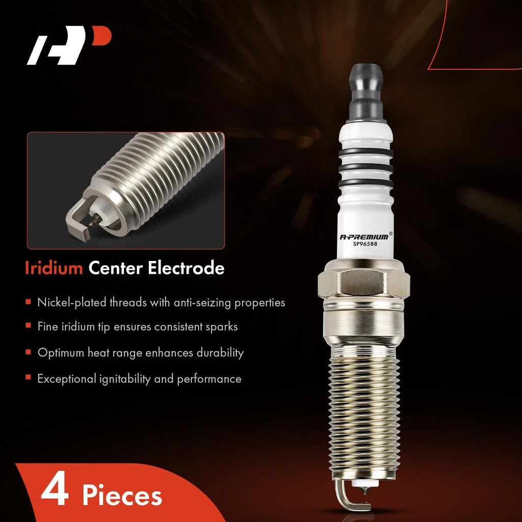 Set of 4 Iridium Platinum Spark Plugs for Ford Explorer Escape (2013–2017)