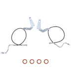 Stainless Steel Front Brake Line Set for Ford F250 F350 4WD (2008–2016)