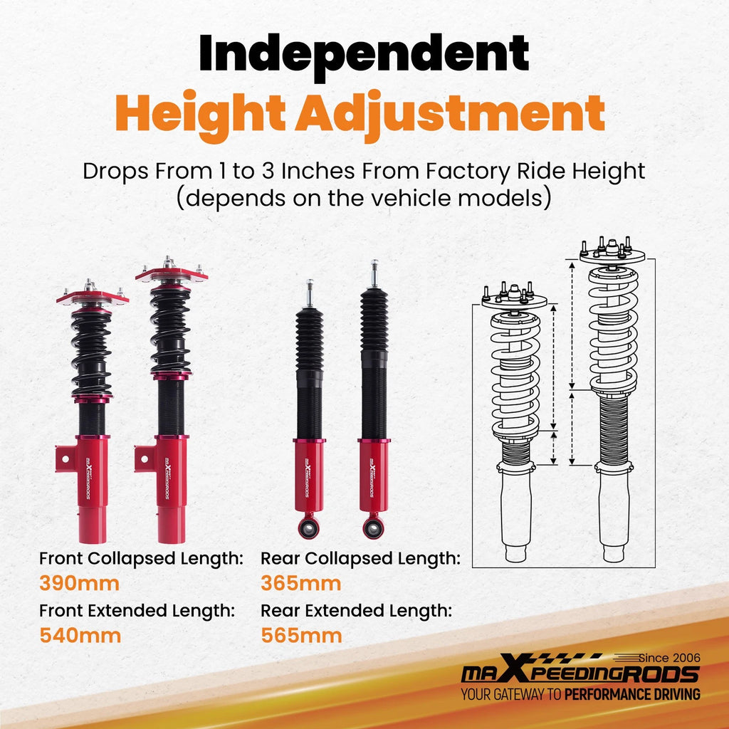 Coilover Struts Lowering Kit for VW Golf/Jetta (2006-2014)