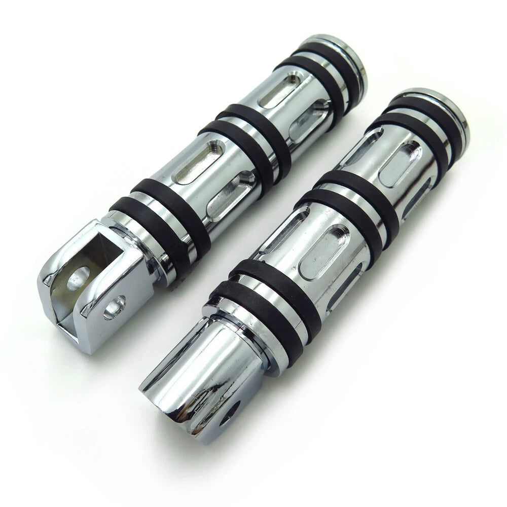 Chrome Edge Cut Footpegs for Honda CBR 1100XX (2000–2003)