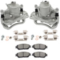 Front Left Right Brake Calipers & Ceramic Pads Kit for Toyota Sienna, Avalon