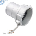 Aluminum Type C Cam and Groove Hose Fitting for Make Model 