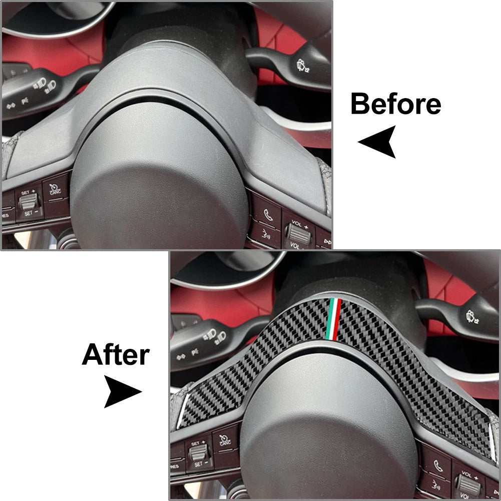 Steering Wheel Strip Cover Trim for Alfa Romeo Giulia (2020–2024)