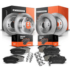 Front & Rear Disc Brake Rotors & Ceramic Pads for Hyundai Tucson (2010–2011)