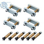 3.125" Greasable Shackle Spring Bolt Link Kit for Trailer Tandem Axle
