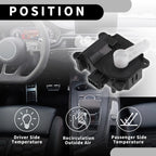 2X No.7T4Z19E616C HVAC Heater Blend Door Actuator for Lincoln MKX (2007–2015)